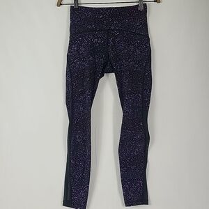 Lululemon Women's Train Times 7/8 Pant 25" Crystalline Multi/Black Size 6 EUC